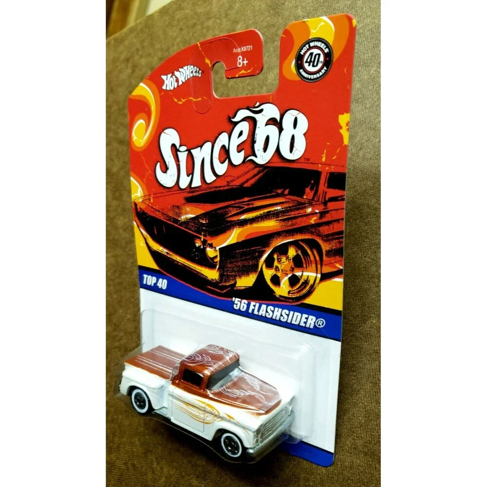 2008 Hot Wheels '56 FLASHDIDER Pearl White Since 68 TOP 40 21/40 1:64 White Wall